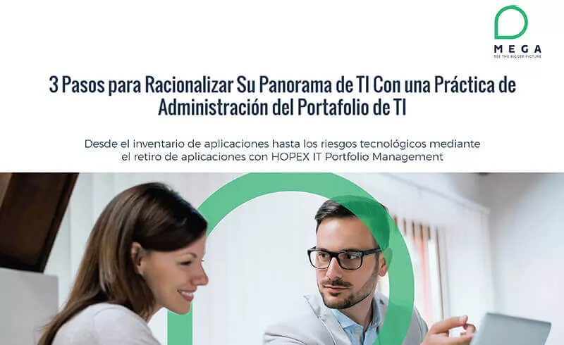 3 pasos para racionalizar su portafolio de TI con HOPEX IT Portfolio Management