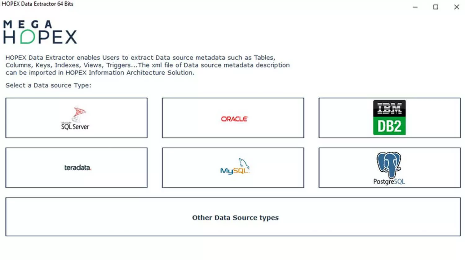 Easily create physical models from your databases