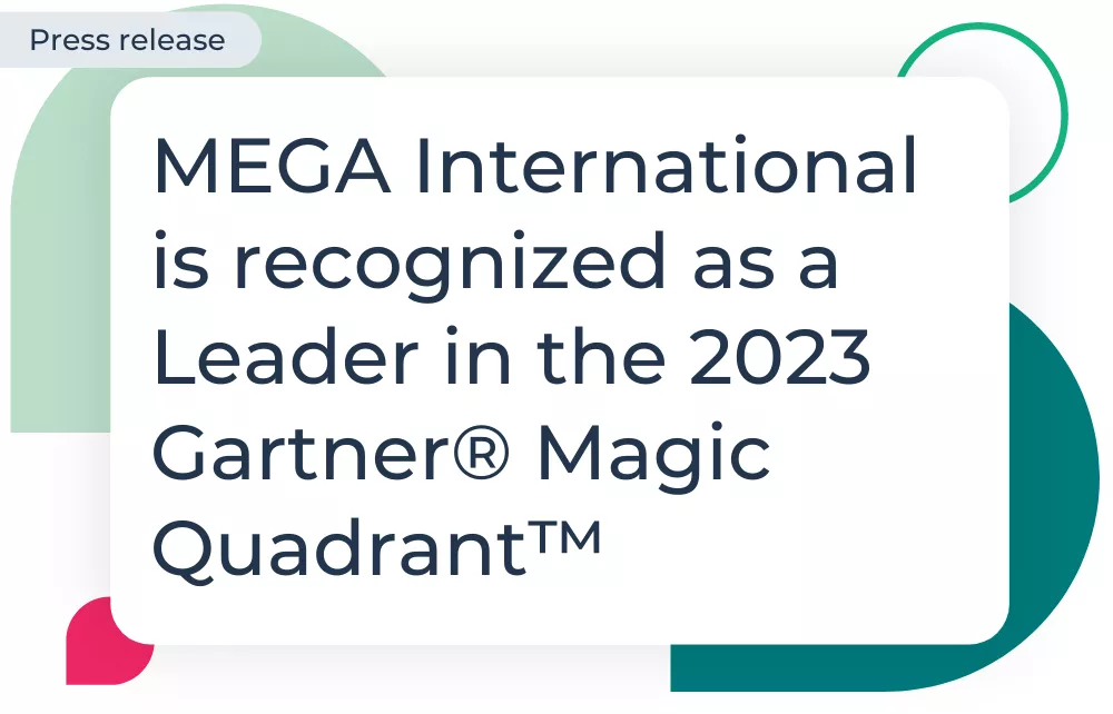 MEGA is recognized as a leader in the 2023 Gartner Magic Quadrant Enterprise Architecture