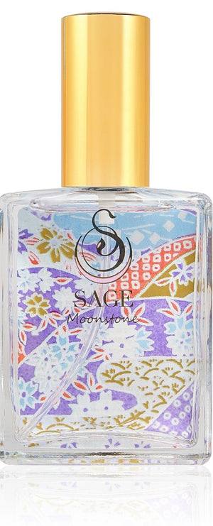 2 oz Sage Moonstone Organic Perfume Eau de Toilette spray, light floral, Gender Neutral, Vegan, Cruelty Free fragrance