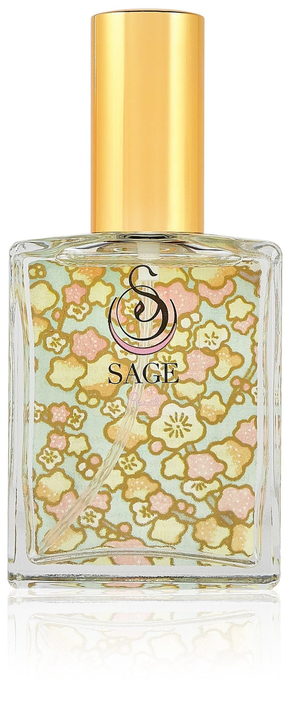 2 oz Sage Pearl Organic Perfume Eau de Toilette spray, Subtle, Gender Neutral Fragrance, Vegan, Cruelty Free, made in Cali