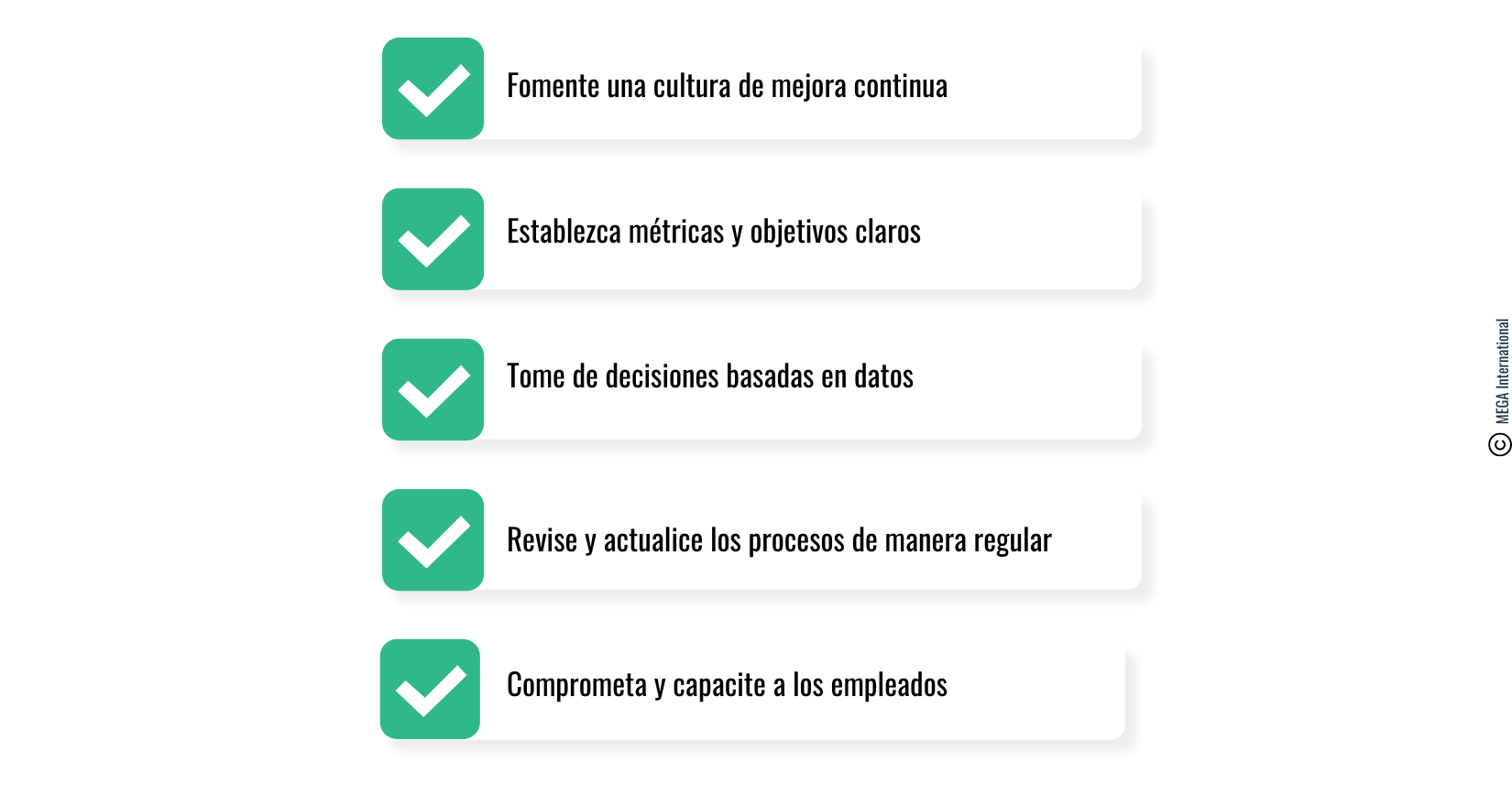 prácticas en la mejora de procesos de negocios